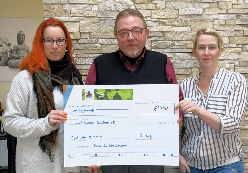 ANUBIS-Tierbestattungen spendet für Tierschutzverein Völklingen e.V.