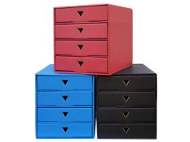 Kronenberg24 stellt vor: Variocolors Naturpak Kartonschubladenbox DIN A4 mit 4 Schubladen