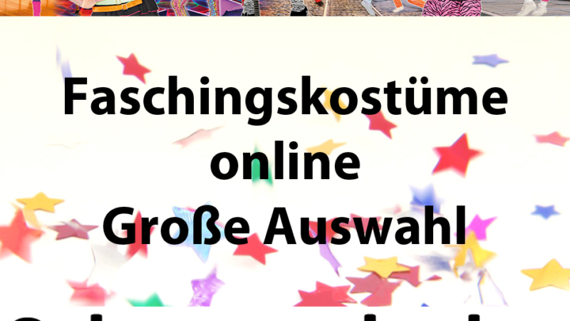 Faschingskostüme – die 80er Jahre sind wieder da – Riesen Auswahl