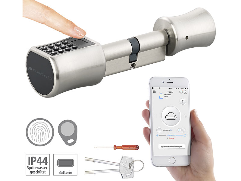 VisorTech Elektronischer Tür-Schließzylinder TSZ-650