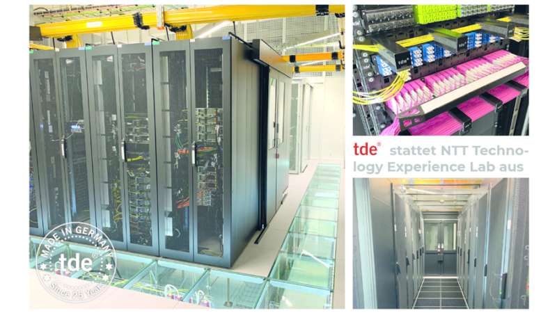 tde stattet NTT Technology Experience Lab mit tML-24- und tML-32-Verkabelungssystemen aus