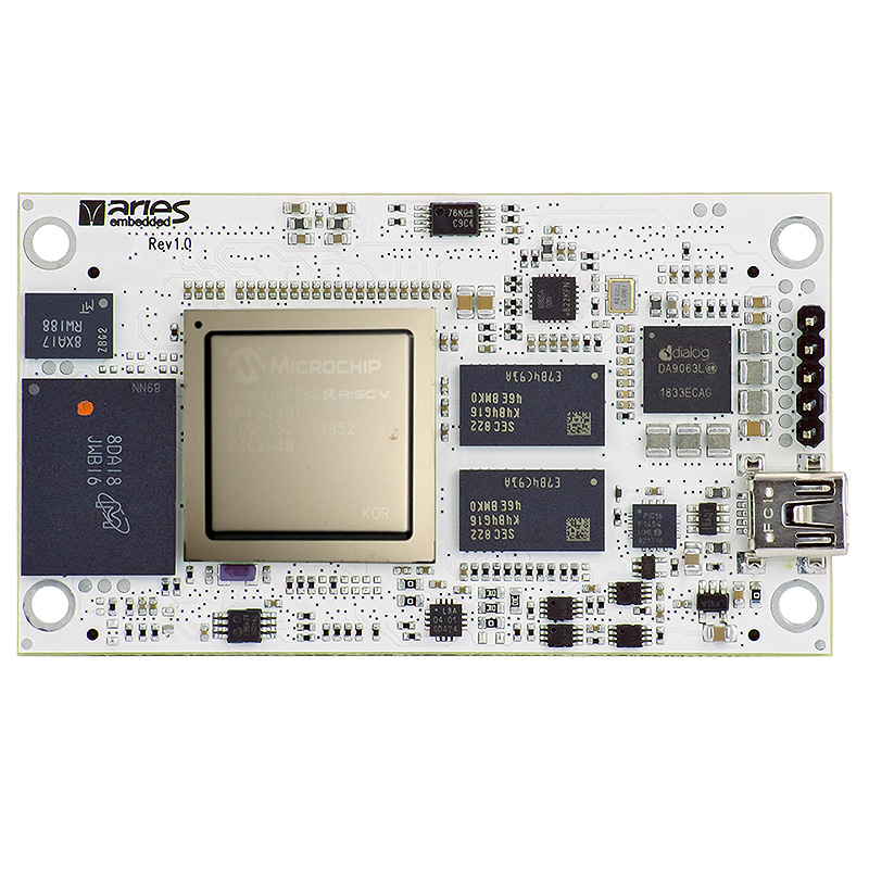 New System-on-Module M100PFS Based on Microchip“s low-power PolarFire SoC FPGA