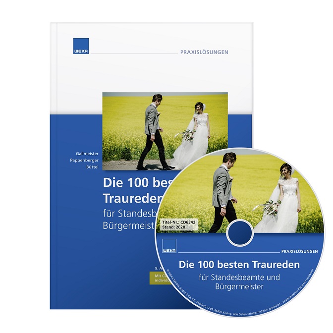 Aktualisierte Neuauflage: Fachbuch „Die 100 besten Traureden“ von WEKA MEDIA