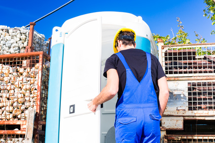 Mobile Toilettenkabine bzw. Baustellentoilette