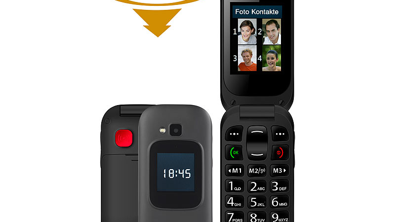 simvalley MOBILE Notruf-Klapphandy XL-965, Garantruf