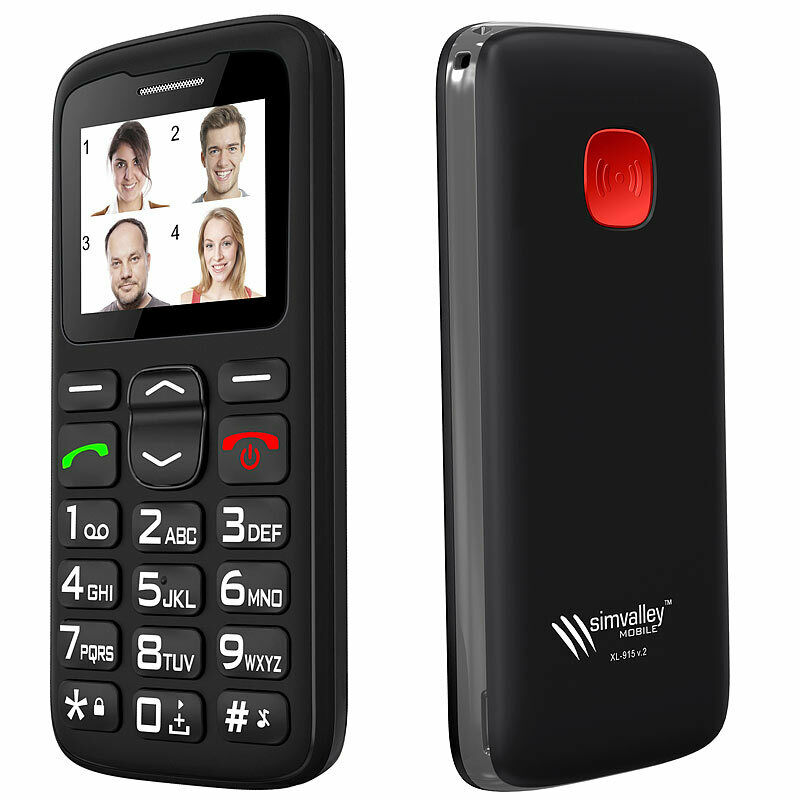 simvalley MOBILE Komfort-Handy XL-915 V2 mit Garantruf