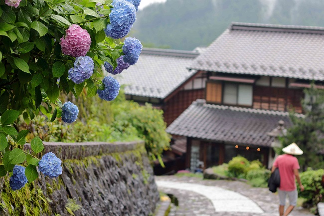Japan-Kurort Gero-Onsen und Nakasendo Städte Magome und Tsumago auf der f.re.e Travel Expo