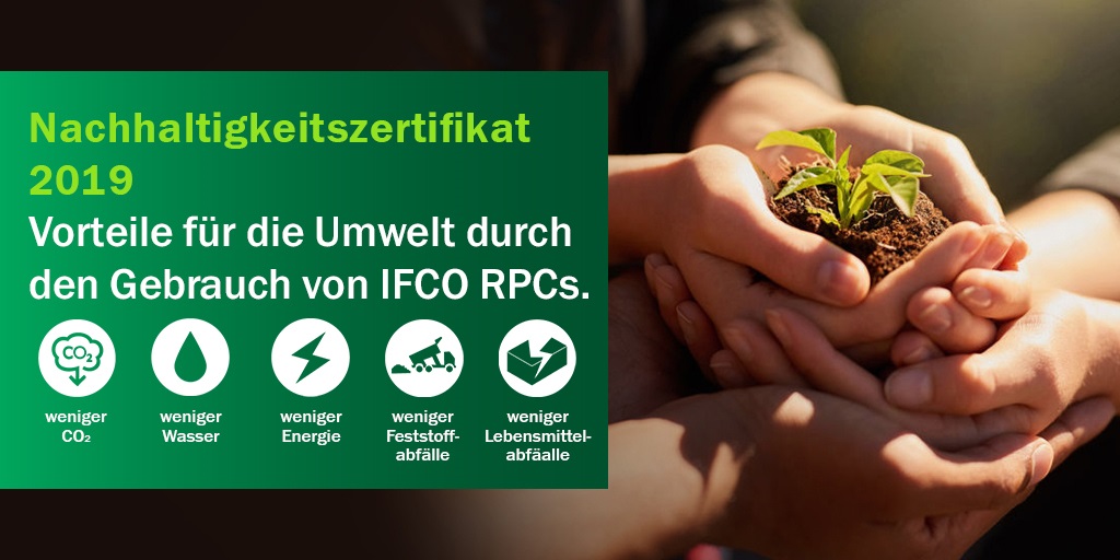 IFCO verleiht zum dritten Mal in Folge jährliches Nachhaltigkeitszertifikat an Einzelhändler und Erzeuger