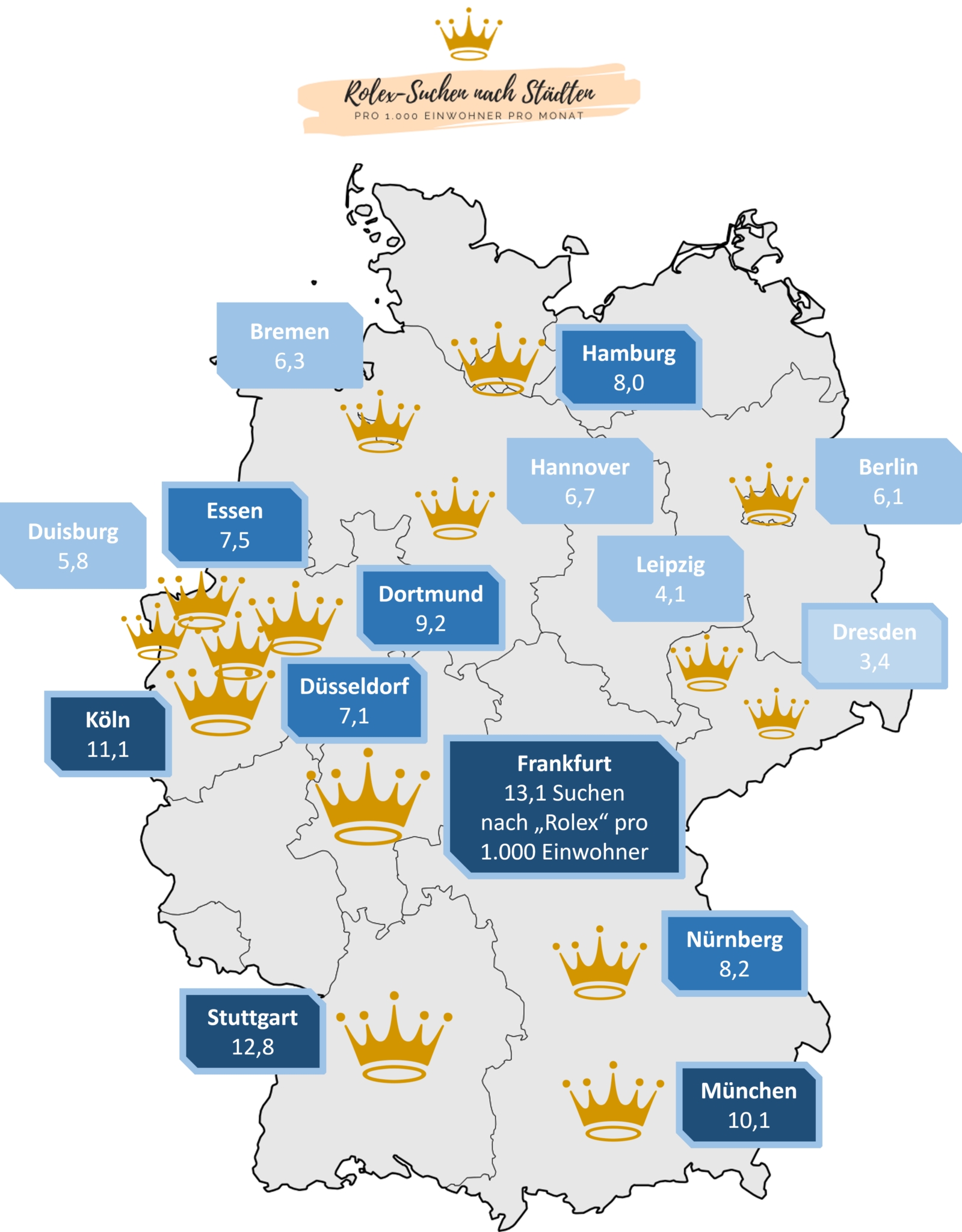 Frankfurt ist die Rolex-Hauptstadt Deutschlands!