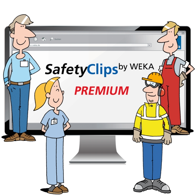 SafetyClips by WEKA MEDIA: Arbeitsschutzunterweisungen  per Stream