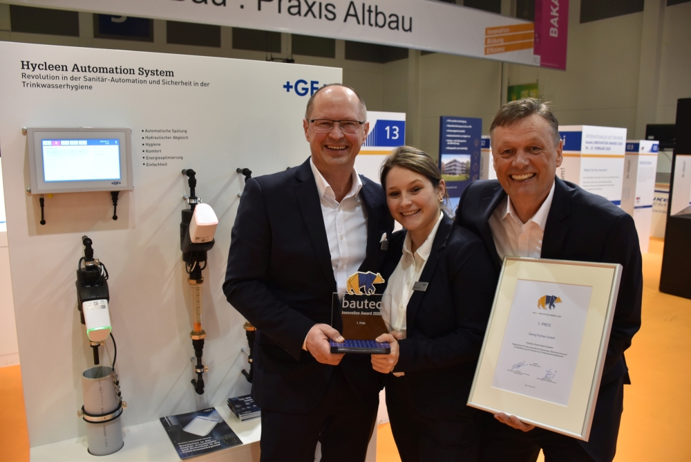 Bärenstarke Leistung beim bautec.INNOVATION AWARD: Hycleen Automation System gewinnt bautec.BÄR