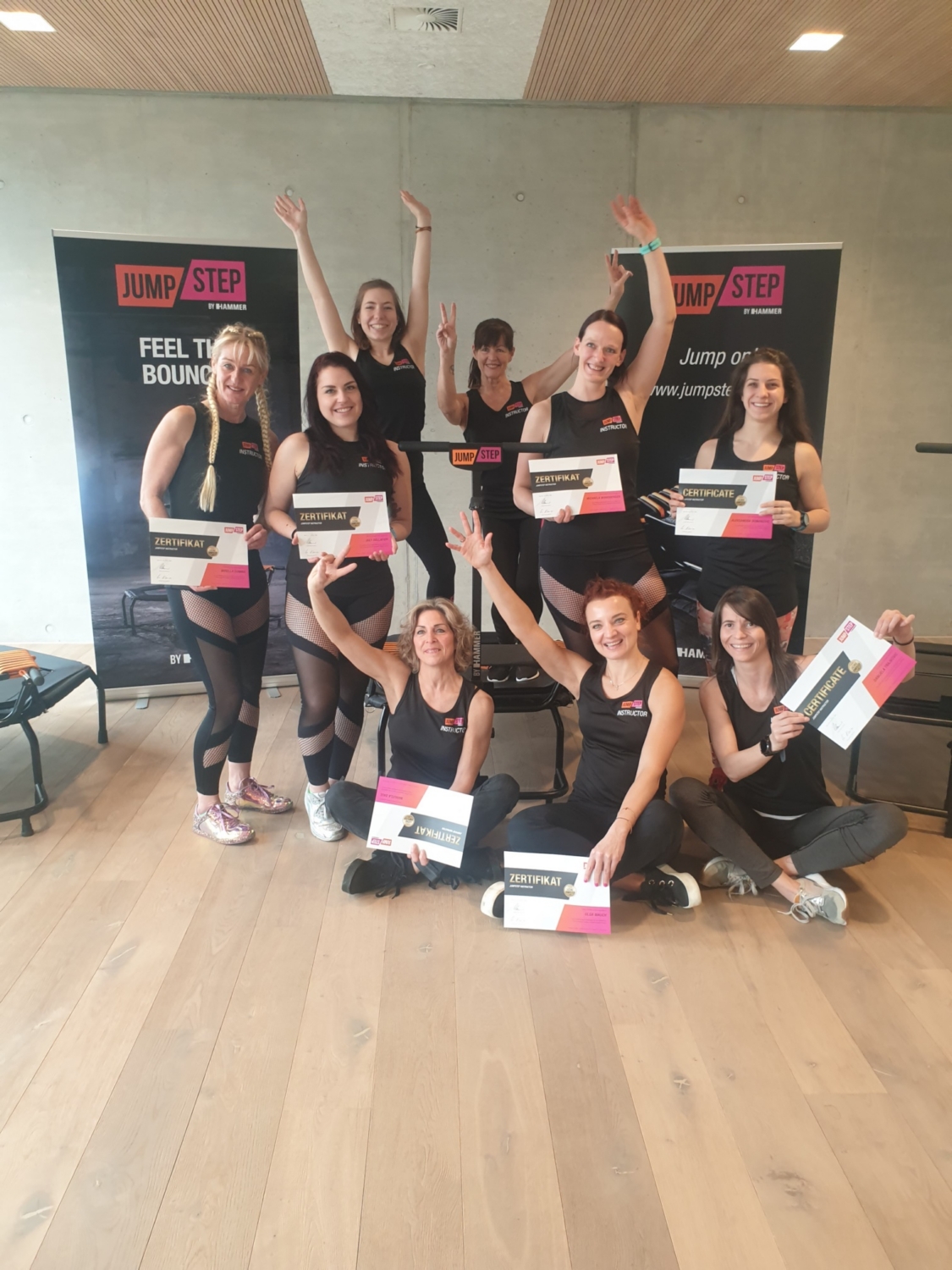 JumpStep by HAMMER: Erste JumpStep-Trainer haben die Instructor-Ausbildung erfolgreich abgeschlossen