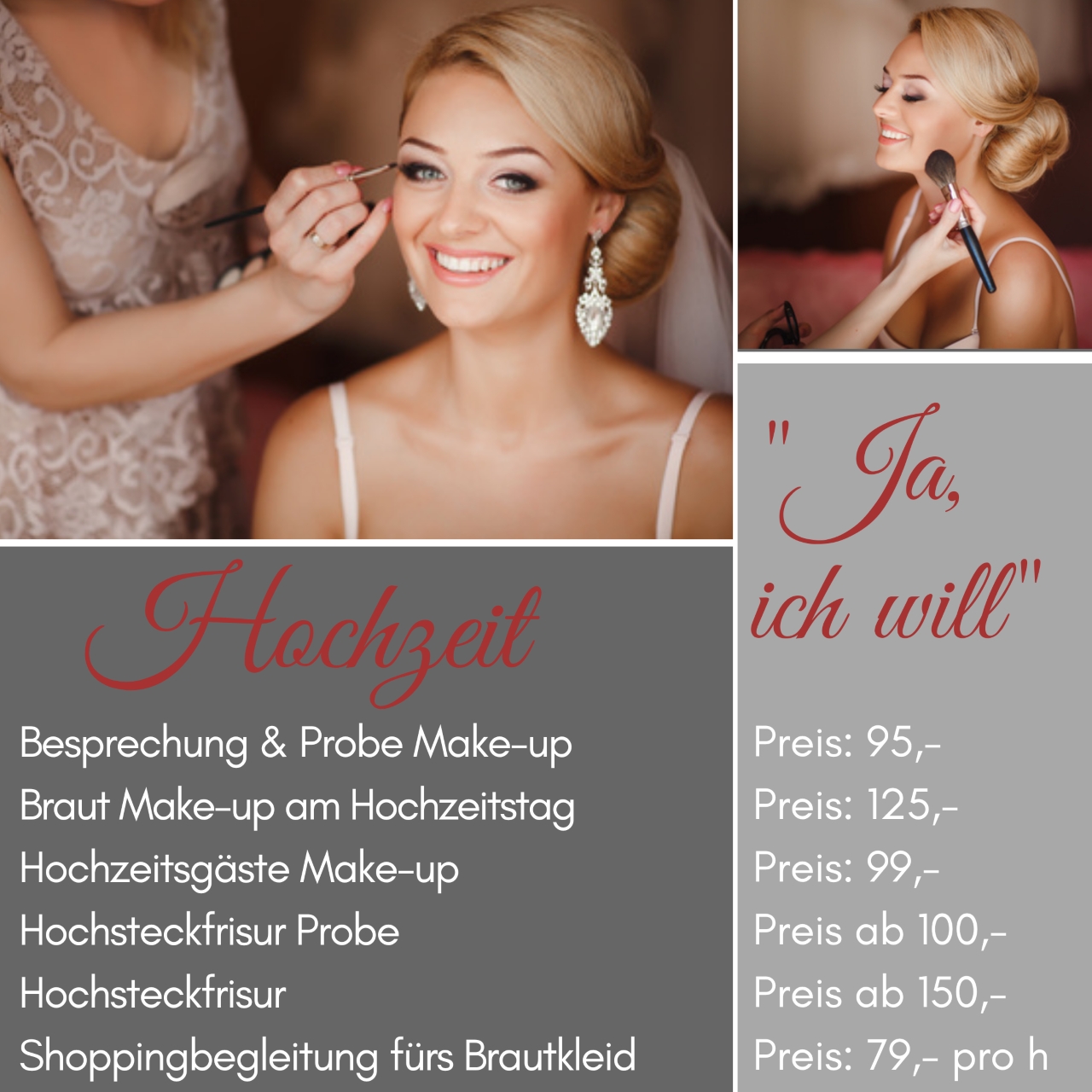 Das perfekte Brautstyling für die Hochzeit