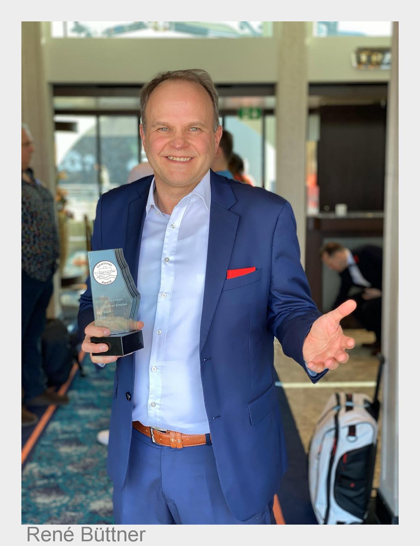 Christian Breitschwerdt aus Dinkelsbühl gewinnt den begehrten Publikumsaward als bester Speaker auf der vierten Speaker Cruise der Welt.