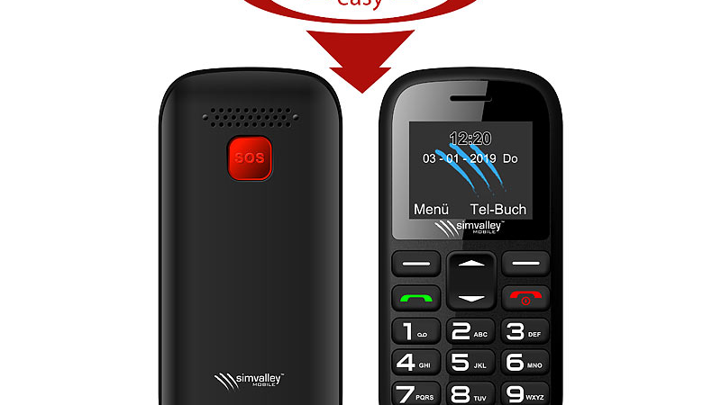 simvalley MOBILE Dual-SIM-Komfort-Handy XL-850.duo