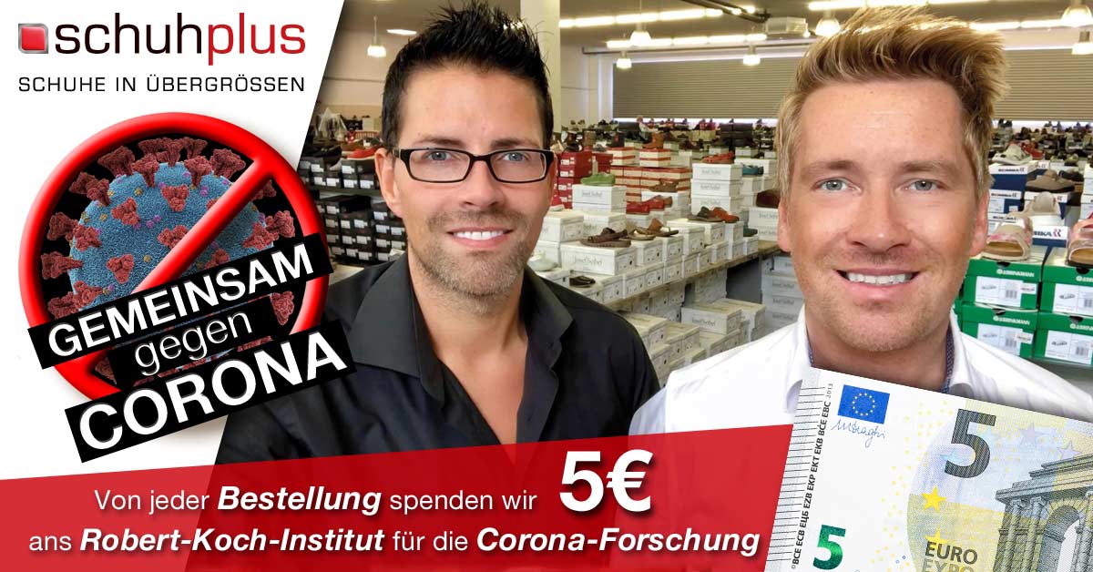 Nicht reden: Handeln! schuhplus unterstützt Robert Koch-Institut in der Corona-Forschung