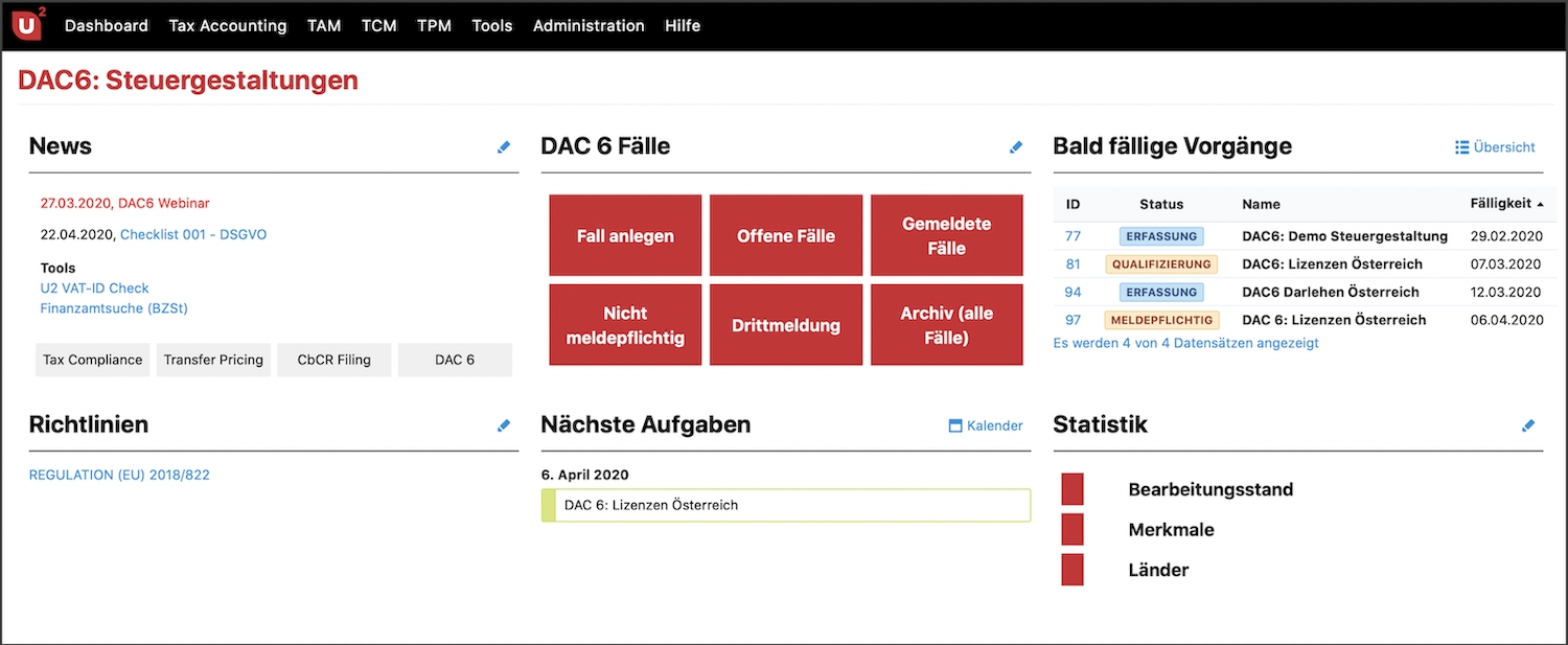 DAC 6 Tool – Mitteilungspflicht für Steuergestaltungen