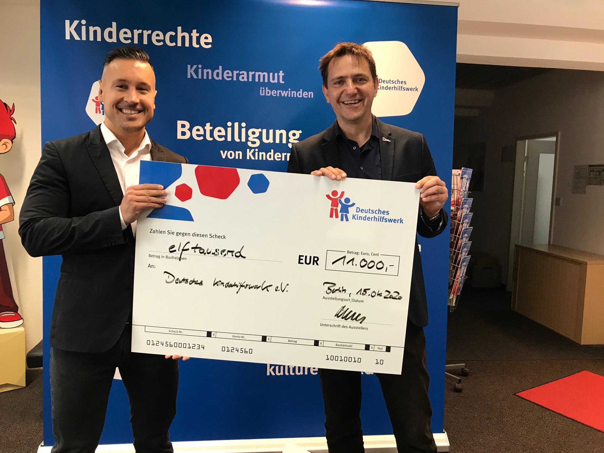 Unternehmen Stolzenburg Sicherheit & Service GmbH spendet 11.000 Euro an das Deutsche Kinderhilfswerk