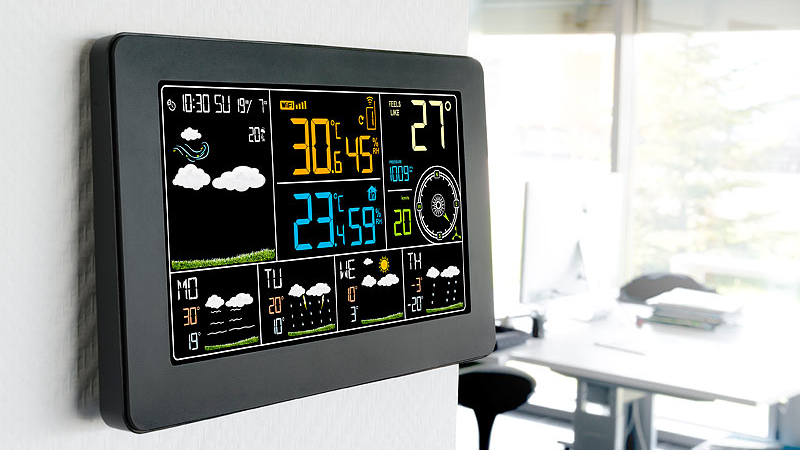 infactory WLAN-Funk-Wetterstation FWS-800