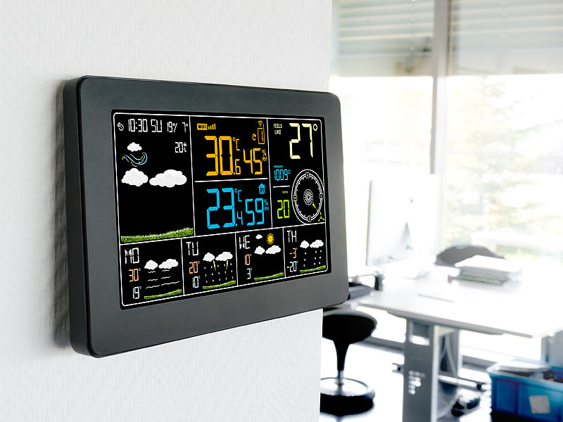 infactory WLAN-Funk-Wetterstation FWS-800