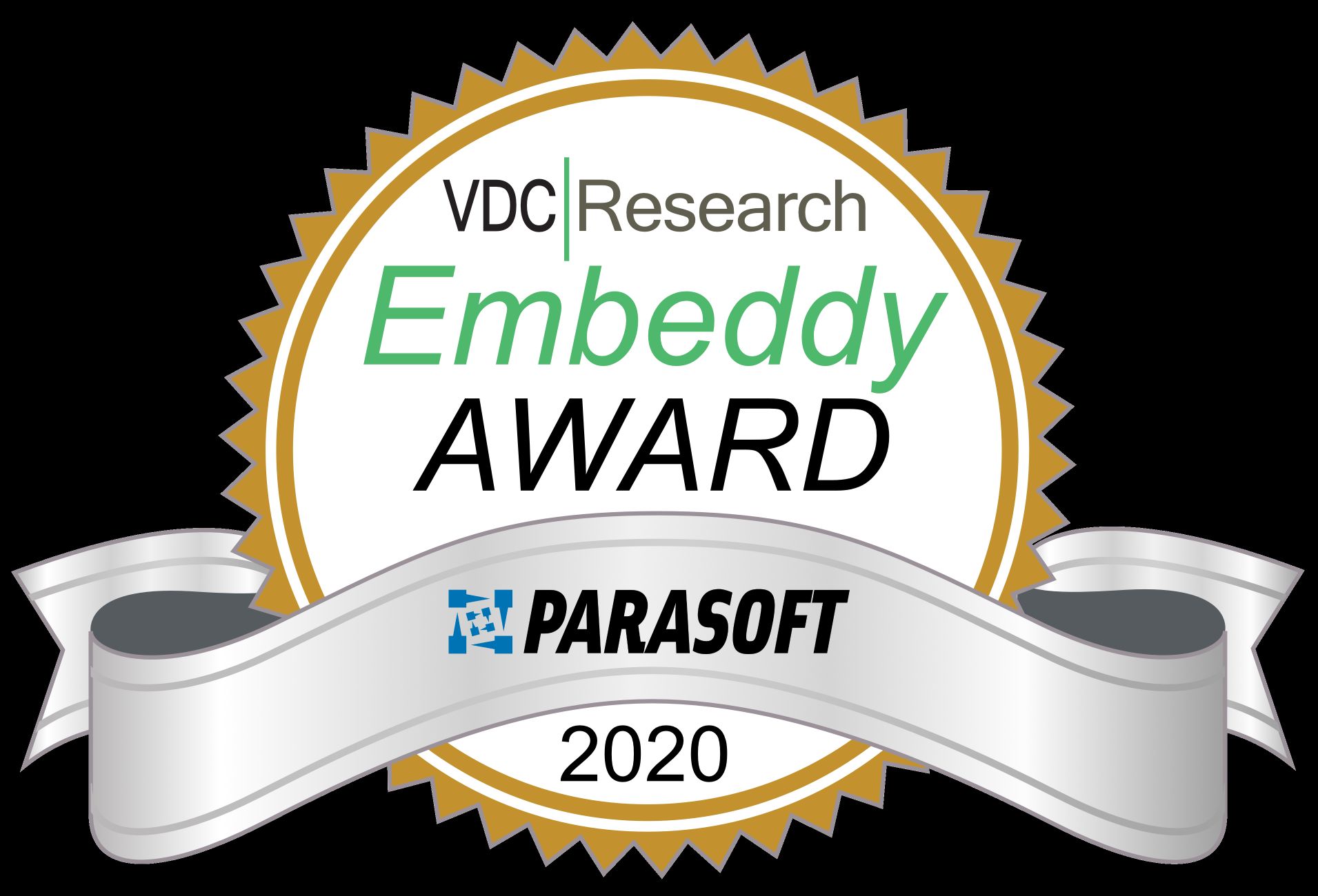 Parasoft erhält VDC Research Embeddy Award 2020