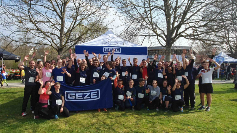 GEZE macht Meter beim Ditzinger Lebenslauf: Unterstützung für den Mukoviszidose e.V.