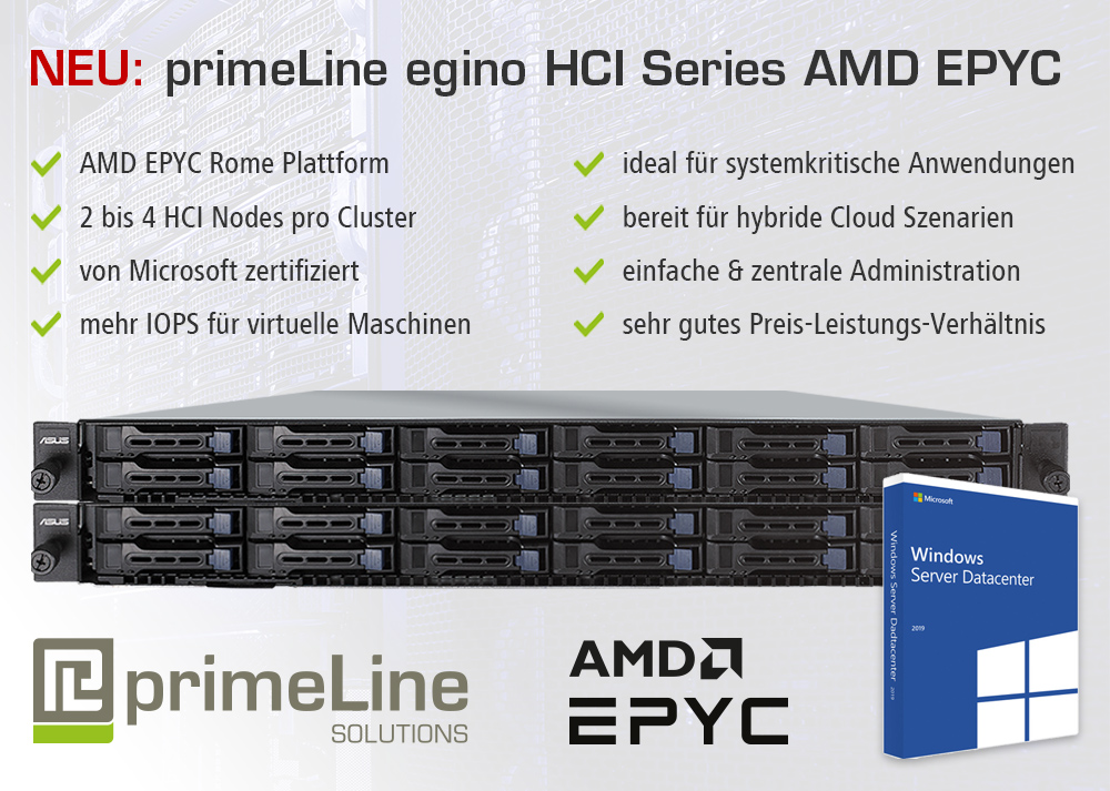 primeLine Solutions GmbH launcht AMD basierte Azure Stack HCI Lösungen