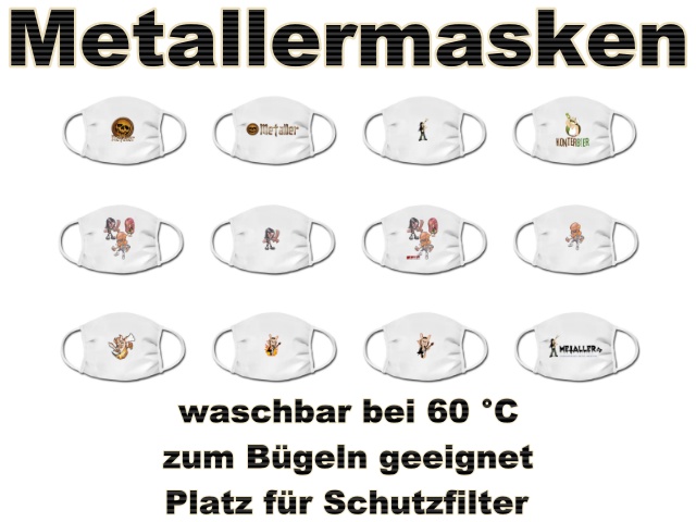 Gesichtsmasken für Metaller: Alltagsmasken zum Schutz vor Coronavirus