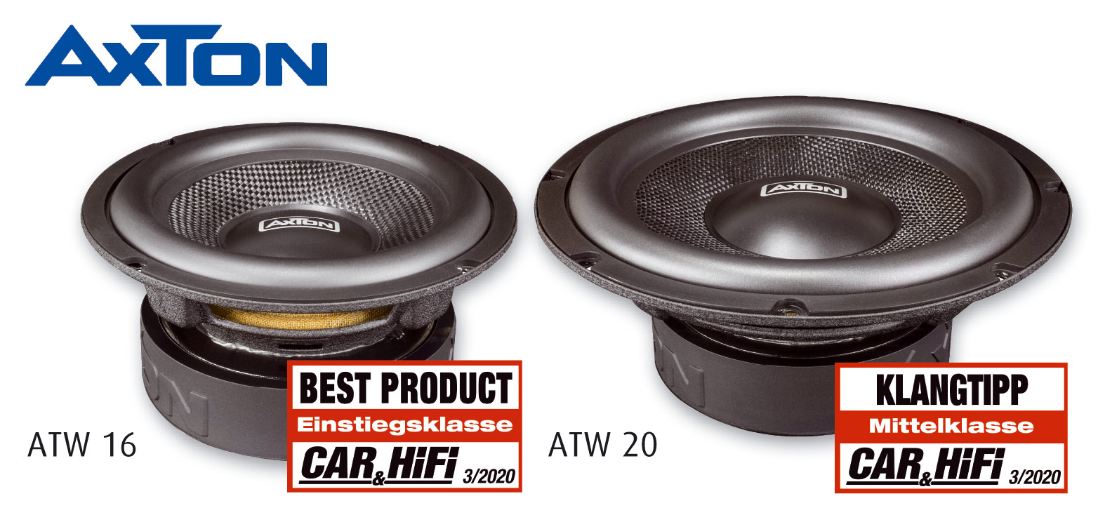 Nice sounding woofers at a nice price – AXTON ATW16 and ATW20