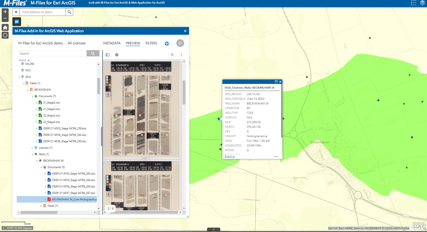 M-Files for Esri ArcGIS Integrates Intelligent Information Management Platform and Global Mapping Technology to Provide a Unified User Experience