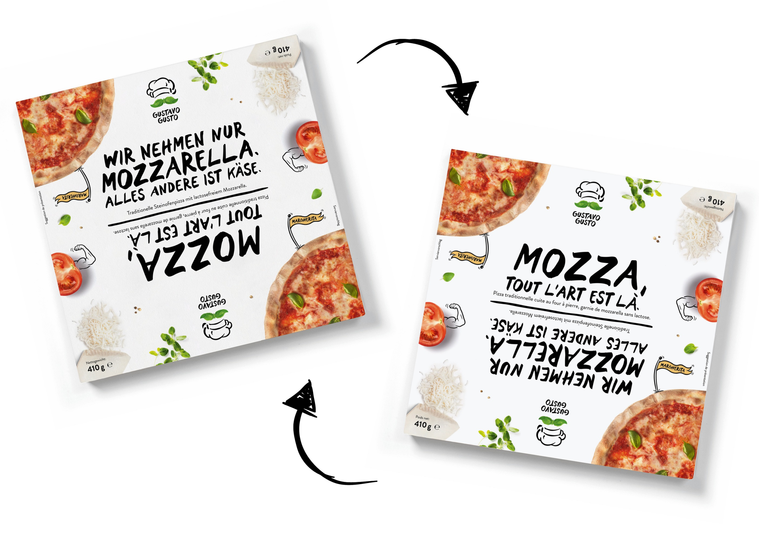 Gustavo Gusto-Tiefkühlpizzen jetzt auch in der Schweiz