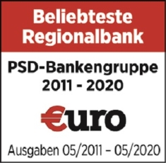 PSD Bank Hannover eG gehört zum 10. Mal in Folge zu den beliebtesten Regionalbanken Deutschlands