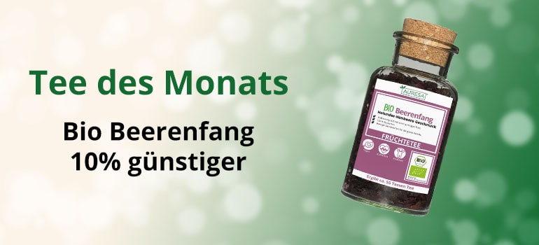 Beerenstarkes Angebot im Juni: 10% Rabatt auf Früchtetee Bio Beerenfang von AURESA