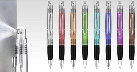 Kugelschreiber mit Sprühfunktion für Desinfektion oder Parfum