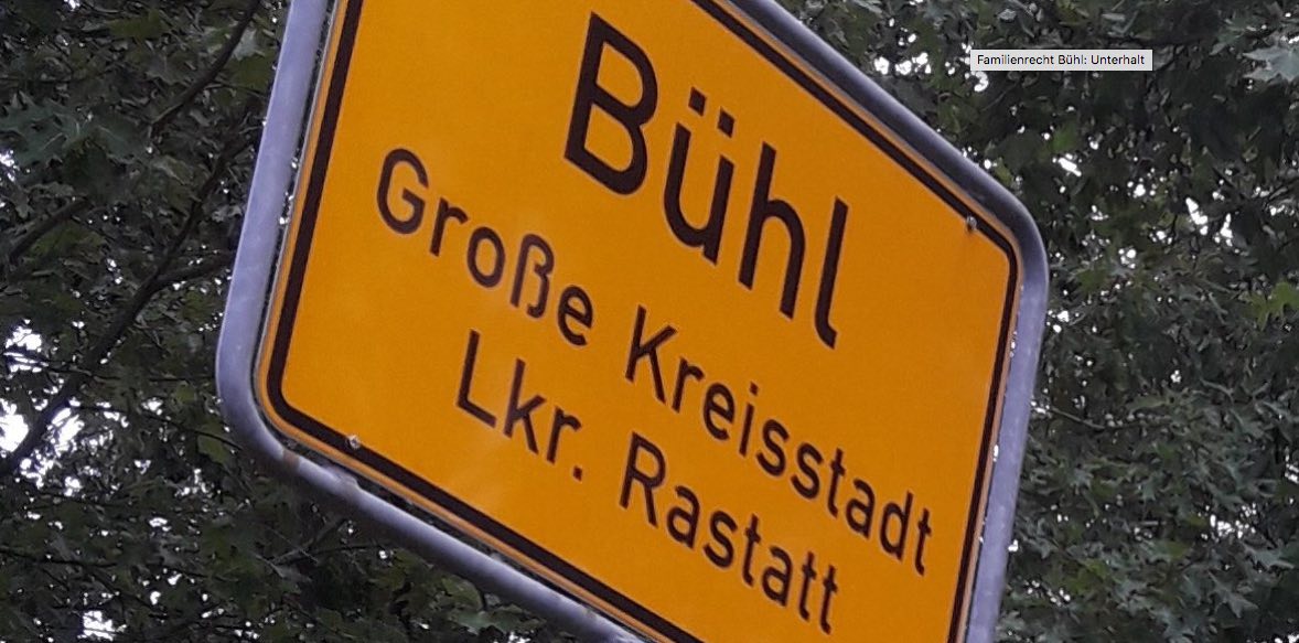 Familienrecht in Bühl: Unterhalt und Kurzarbeit