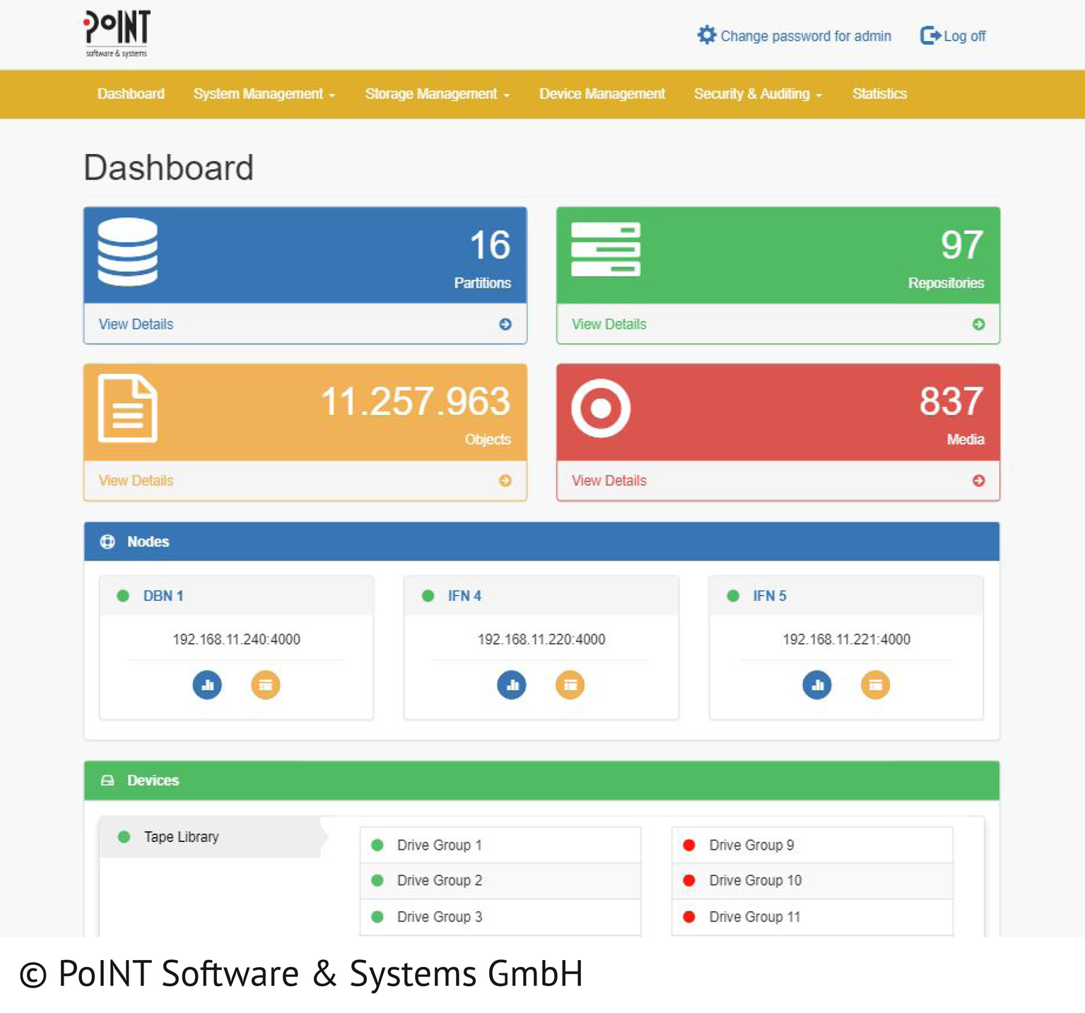 PoINT Archival Gateway unterstützt Jaguar-Laufwerke von IBM
