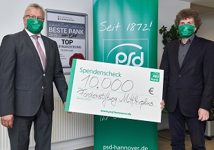 PSD Bank Hannover eG bleibt auch in der Corona-Krise ein verlässlicher Partner der MHH