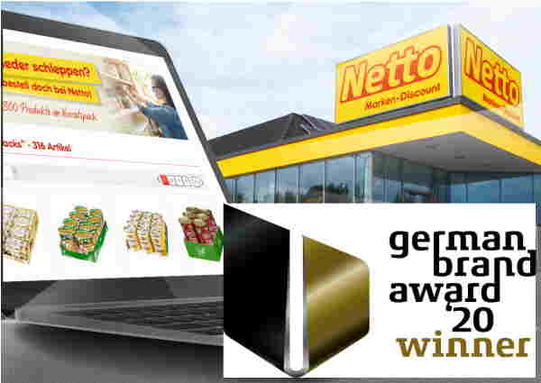 Netto-Online-Shop erhält den German Brand Award 2020