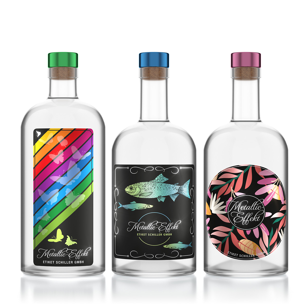Etiket Schiller: Hochwertiges Labelling im Metallic-Look