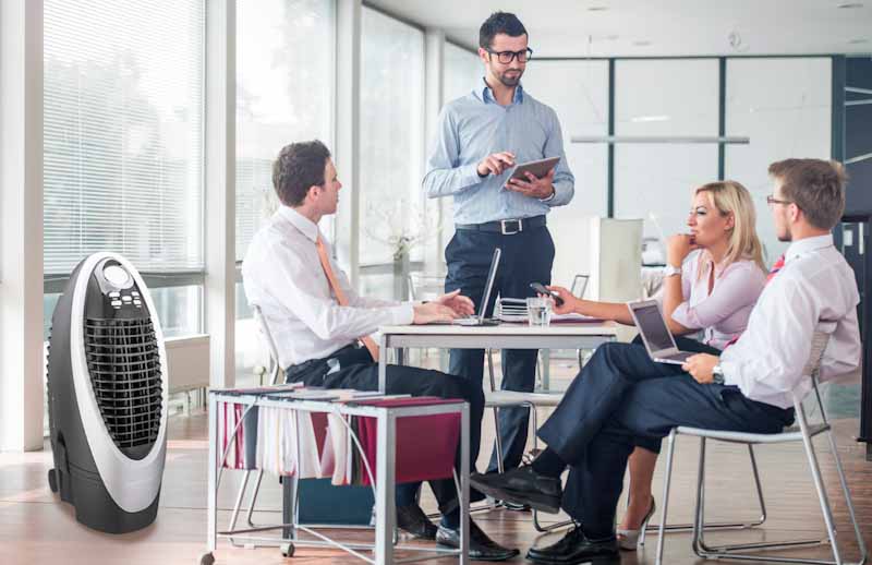 Sommertrend 2020: Verdunstungskühler sorgen für einen kühlen Kopf zu Hause, im Büro oder auf der Terrasse