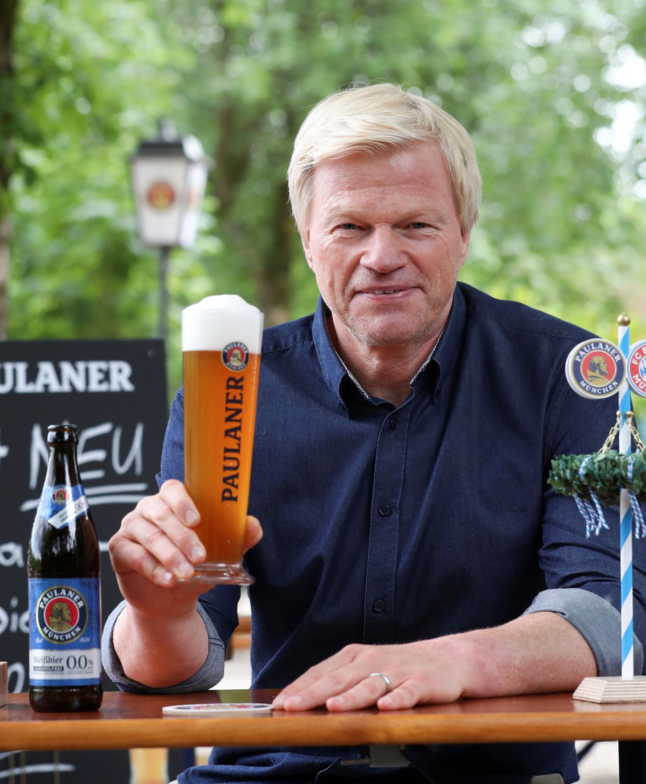 Oliver Kahn ist zurück auf der Paulaner Bank  die 0,0% steht