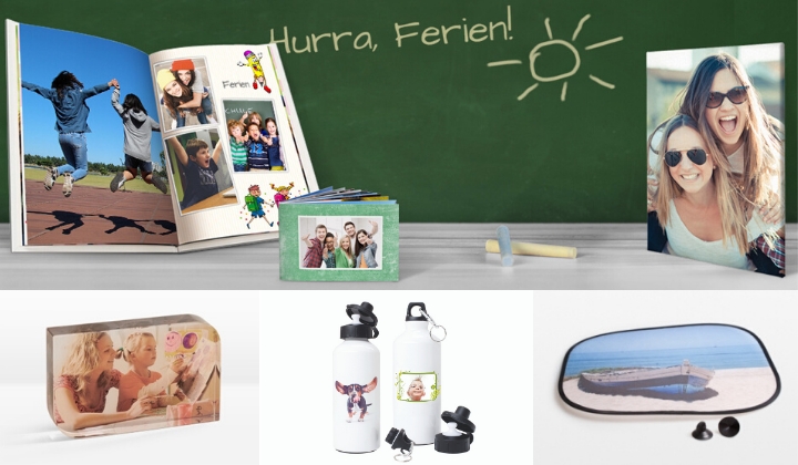 Mit Fotoprodukten von fotoCharly in die Sommerferien