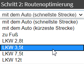 LKW Touren planen mit MultiRoute