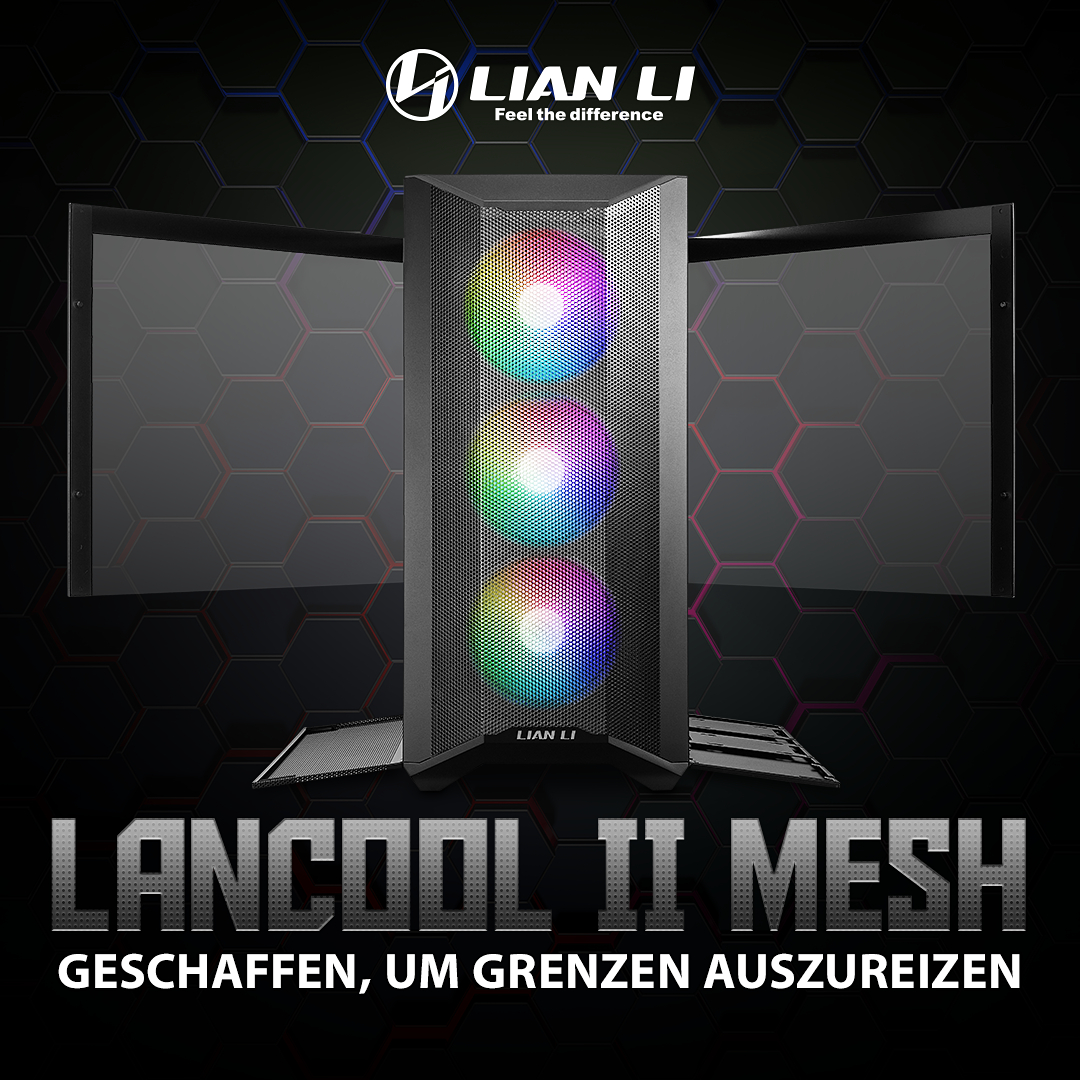 NEU: Lian Li LANCOOL II Mesh Performance & RGB Midi-Tower