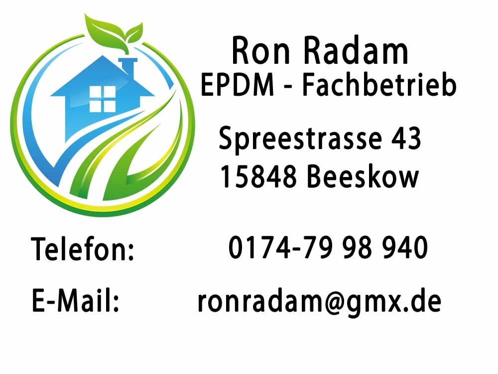 Dachabdichtung vom Profi mit EPDM Folie in Brandenburg