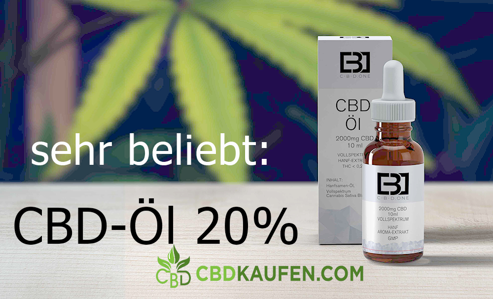 CBD Öl 20 %: Die beliebte Dosierung des Cannabidiols