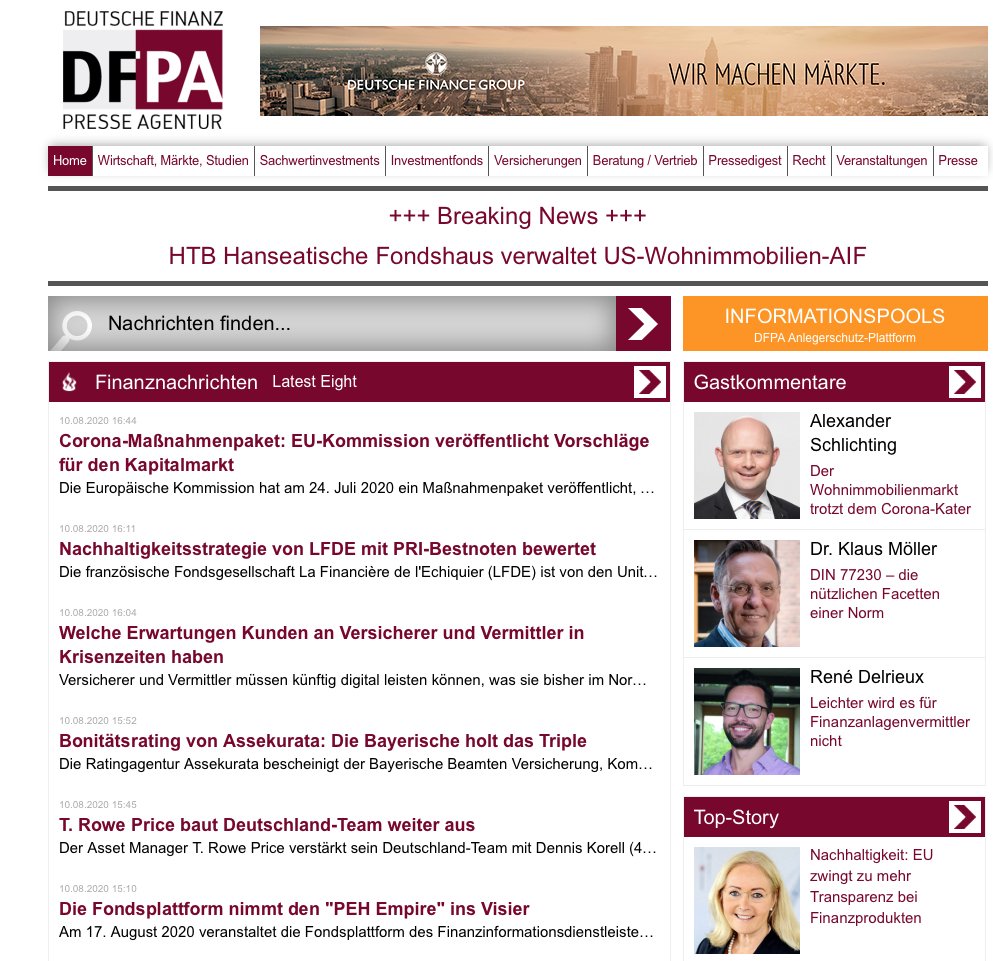 Besucherrekord: Immer mehr Investment- und Finanzprofis, Journalisten und Partner nutzen die DFPA