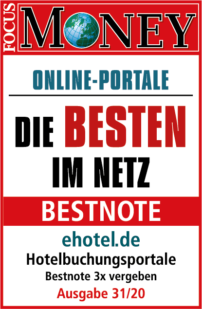 Bestnote für ehotel® von Focus-Money