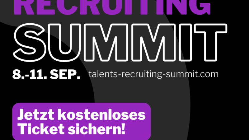 Virtual Recruiting Summit September: Live und kostenlos!