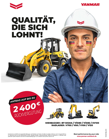Qualität, die sich lohnt – mit Yanmar Cashback-Aktion!